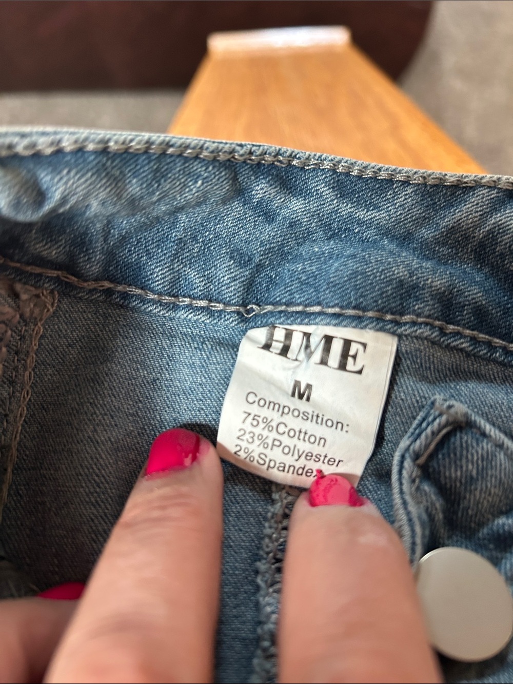 HME Makeover Essentials Light Blue Wide Leg Jeans medium or 6 NEW - Picture 11 of 11